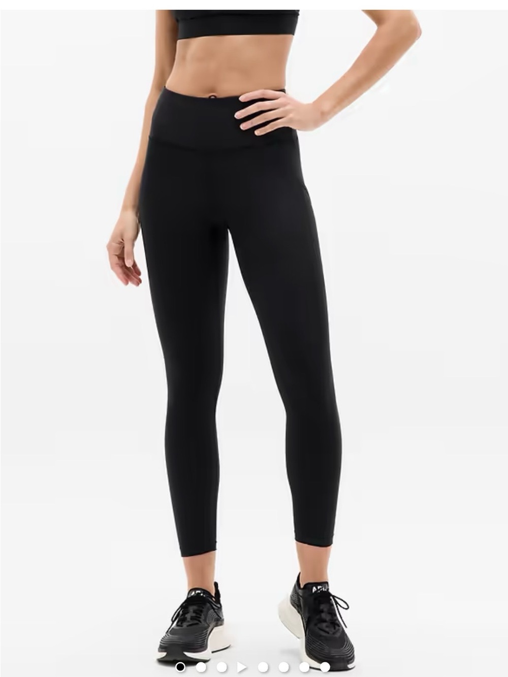 Athleta Black Interval Stash 7/8”Performance Leggings